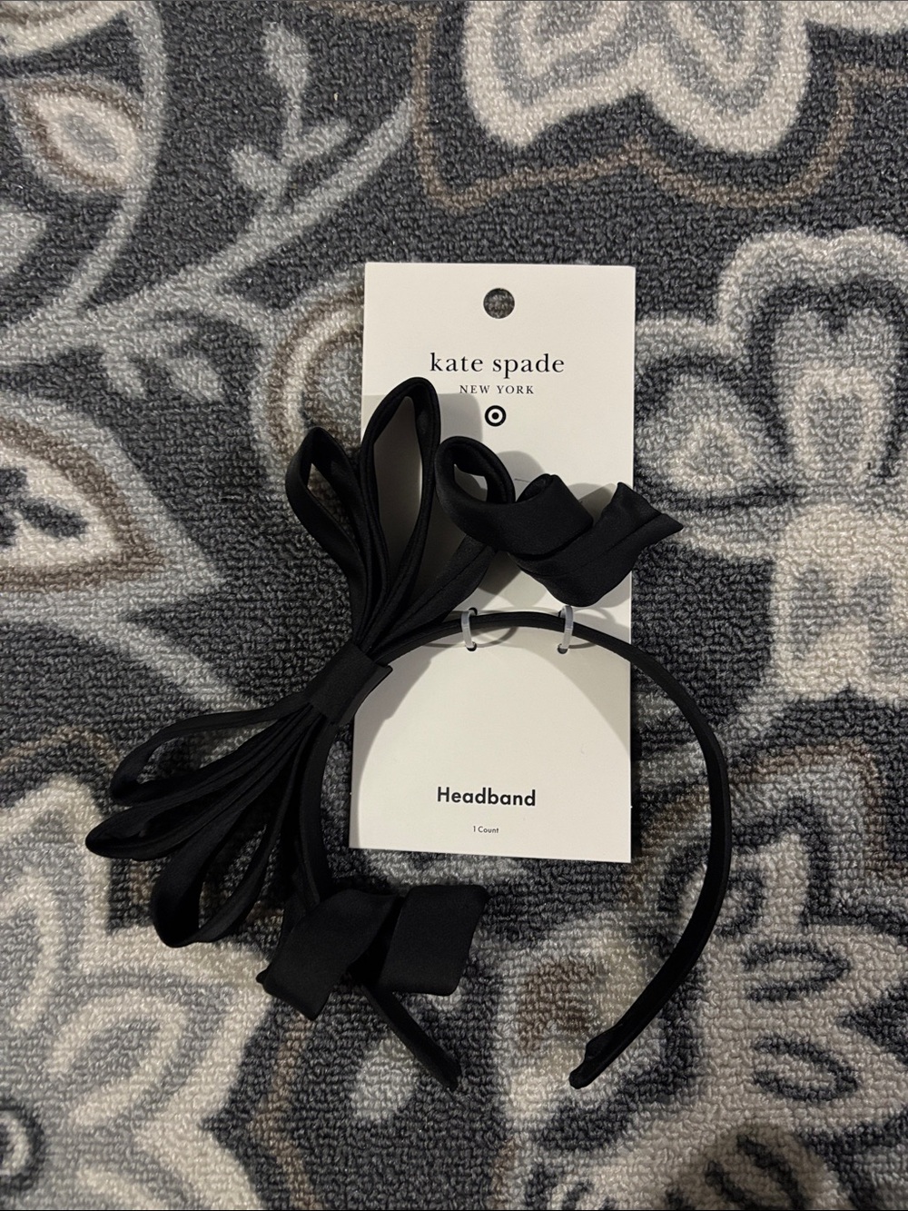 Kate Spade Black Headband